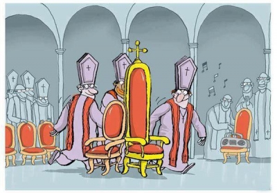 Jak se skutečně volí nový papež | Vtipné obrázky - obrázky.vysmátej.cz