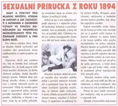 Sexuální příručka z roku 1894 | Vtipné obrázky - obrázky.vysmátej.cz