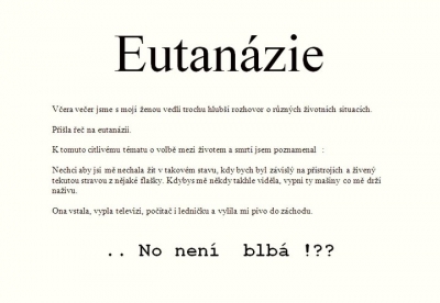 Eutanázie | Vtipné obrázky - obrázky.vysmátej.cz