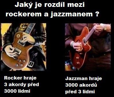 Rock vs. Jazz | Vtipné obrázky - obrázky.vysmátej.cz