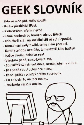 Geek slovník | Vtipné obrázky - obrázky.vysmátej.cz